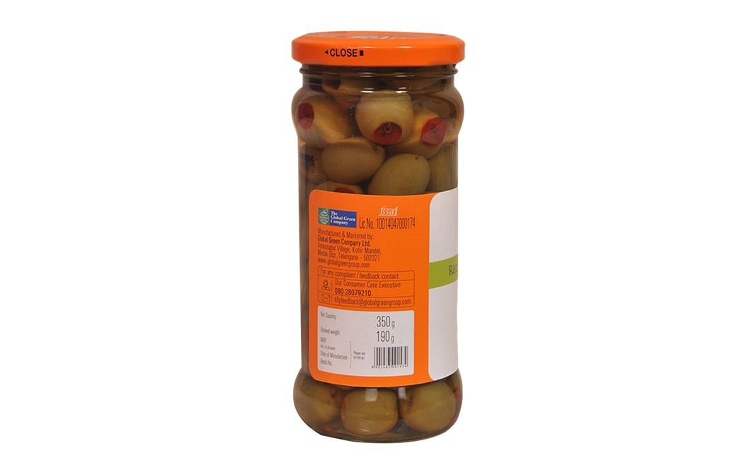 Tify Olives Red Paprika Stuffed    Glass Jar  350 grams